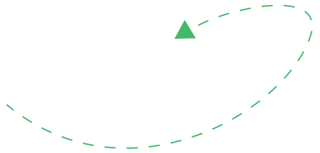 green arrow pointing towards about section