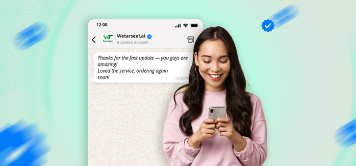 Happy-business-owner-interacting-on-phone-with-satisfied-customer