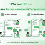 whatsapp session messages vs template messages