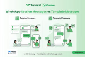 whatsapp session messages vs template messages